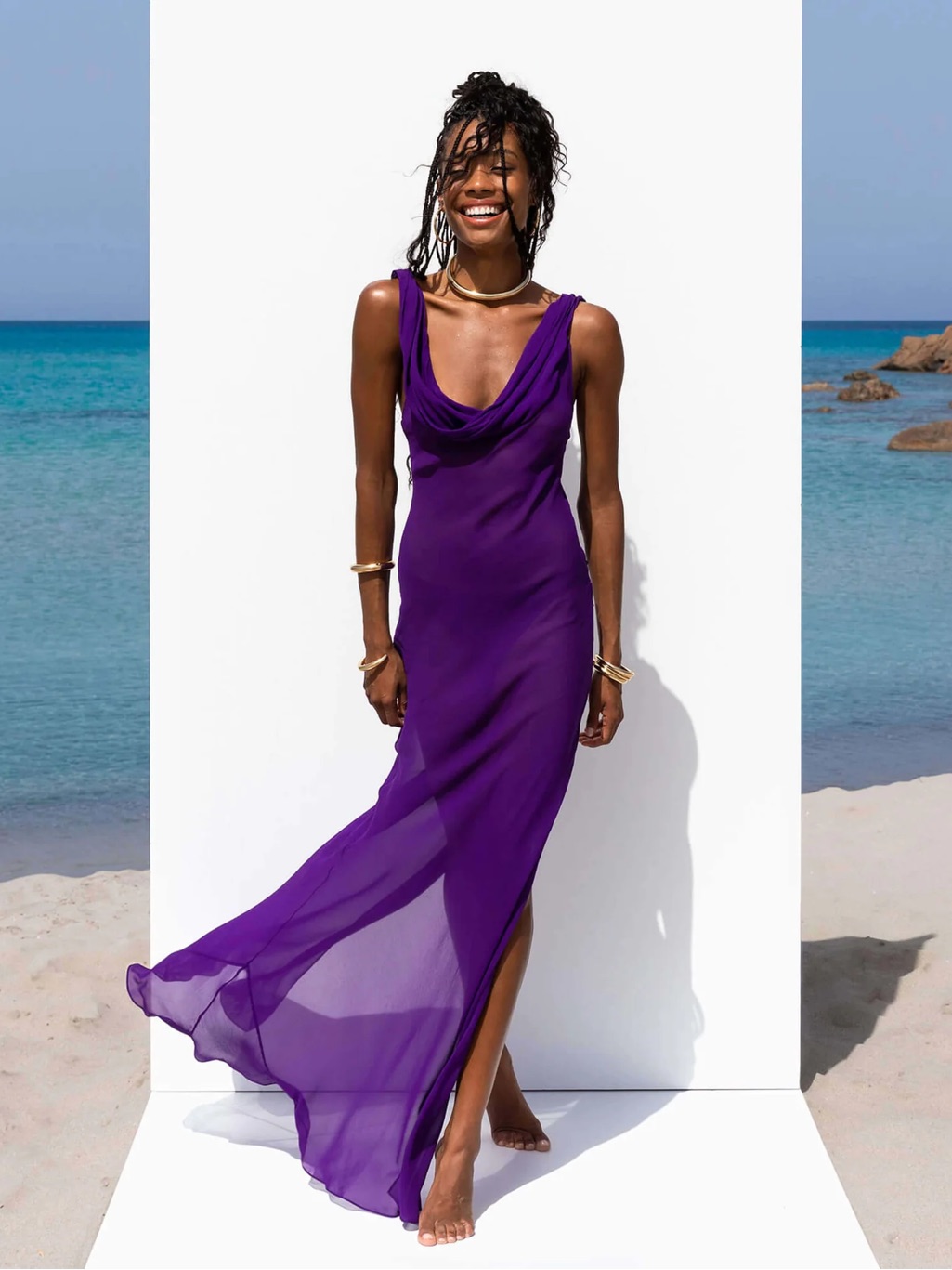 Rat & Boa Purple Absinthe Dress